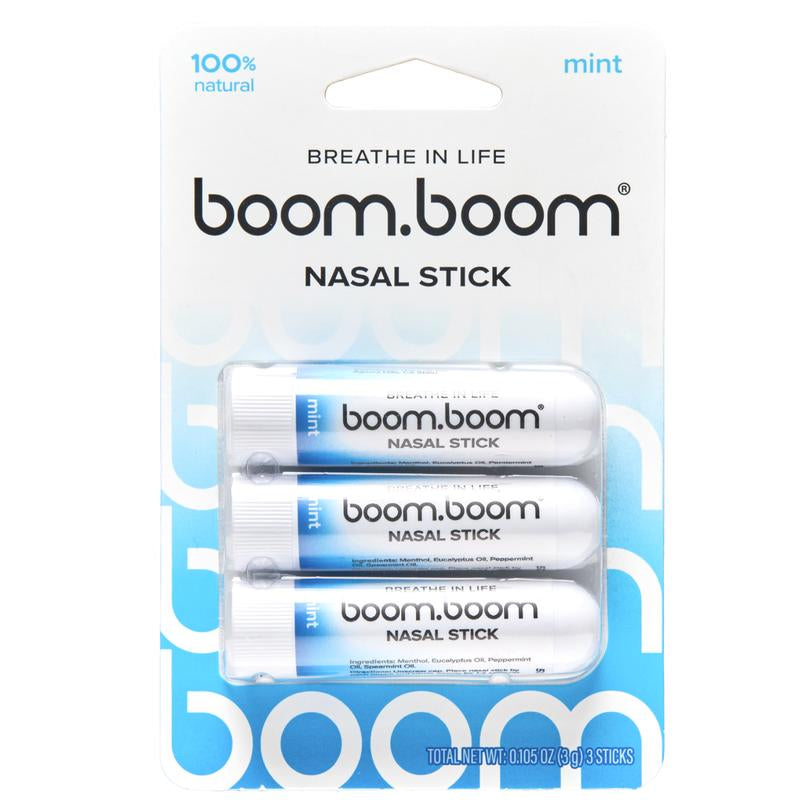Boomboom Nasal Stick: Free Your Nose | Featured on Sharktank | Powerful Essential Oils with Vapor Flow Technology | Breathe in Life