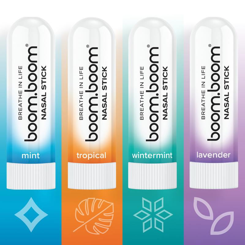 Boomboom Nasal Stick: Free Your Nose | Featured on Sharktank | Powerful Essential Oils with Vapor Flow Technology | Breathe in Life