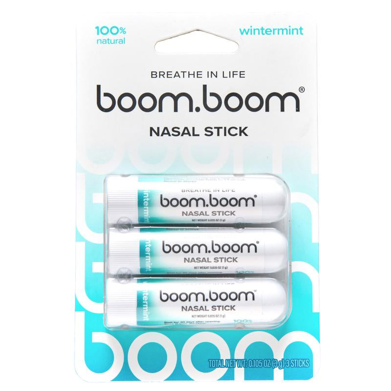 Boomboom Nasal Stick: Free Your Nose | Featured on Sharktank | Powerful Essential Oils with Vapor Flow Technology | Breathe in Life