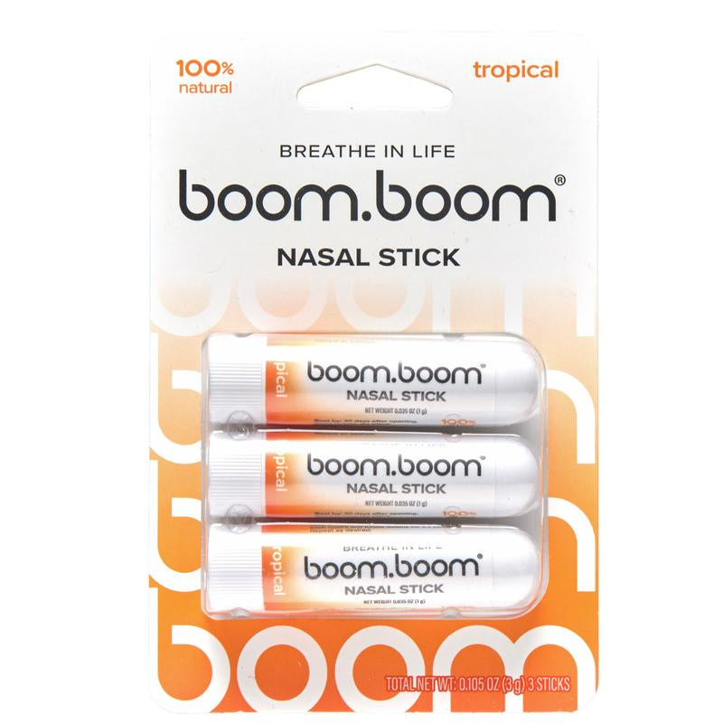 Boomboom Nasal Stick: Free Your Nose | Featured on Sharktank | Powerful Essential Oils with Vapor Flow Technology | Breathe in Life